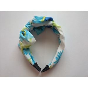 Floral head hoop with bow knot